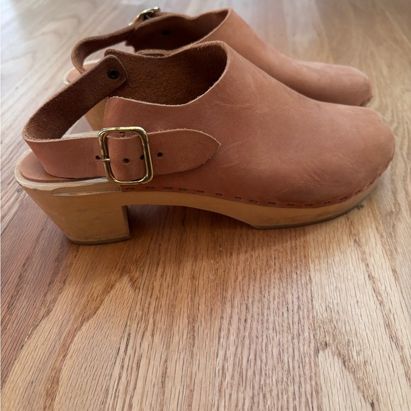 Bryr Suzie mid-heel clog in CLAY - Picture 4 of 7